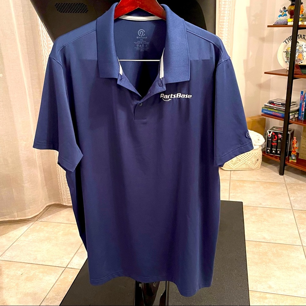CHAMPION Custom Embroidered Aerospace/Aviation Company Polo Navy/White - XXL